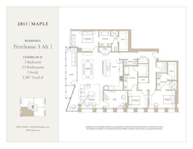 PH 3 Alt 1 3103 floor plan